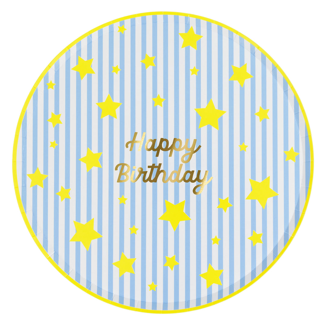 Bright Star Happy Birthday Pappteller gross