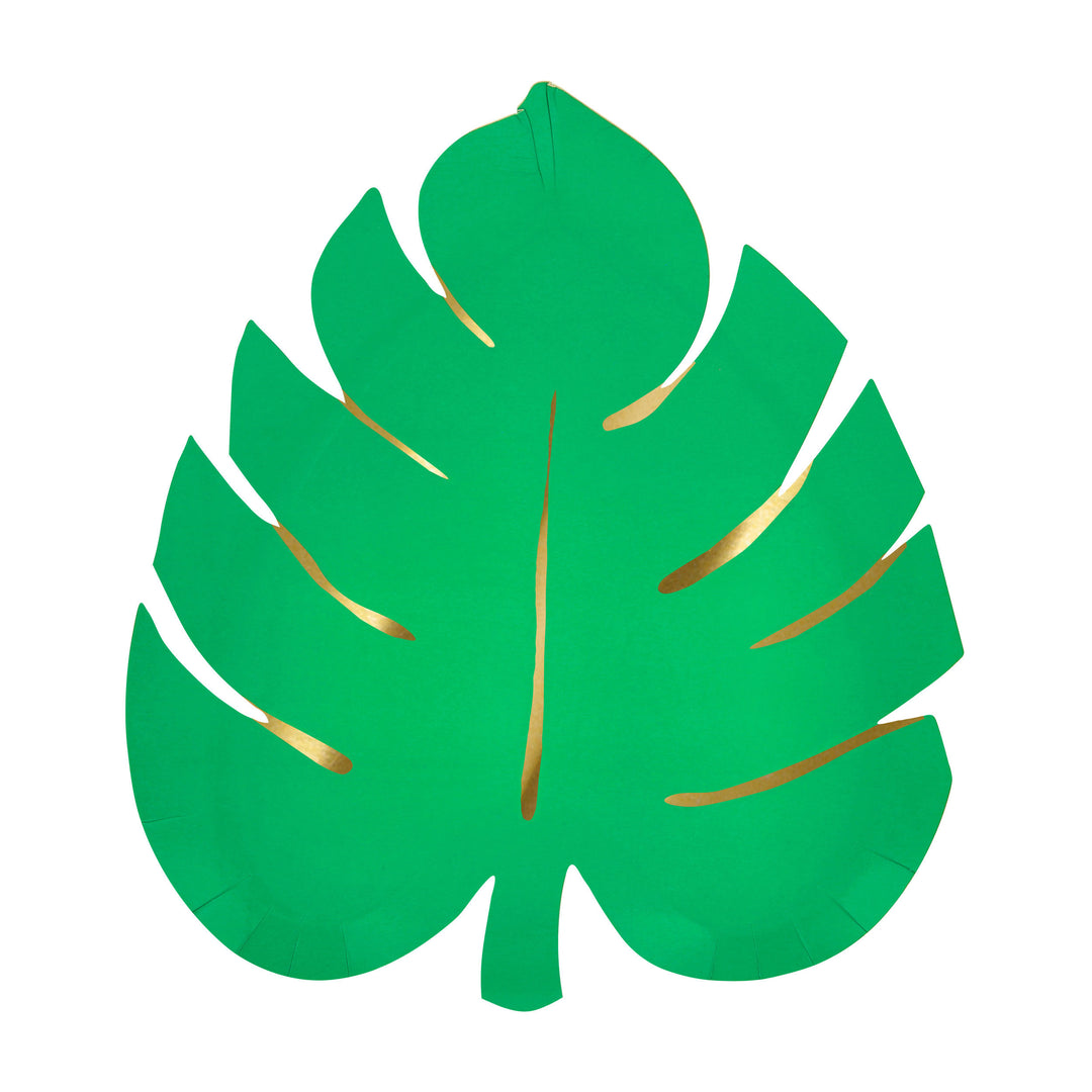 Tropical Leaf Pappteller