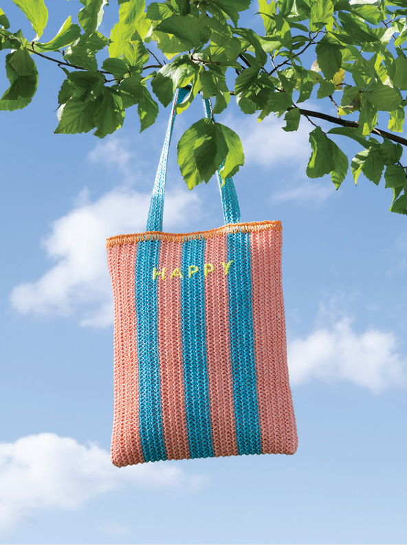 Raffia Happy Tasche