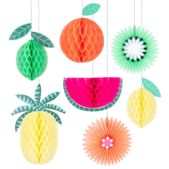 Tropical Fruit Wabenball Dekoration