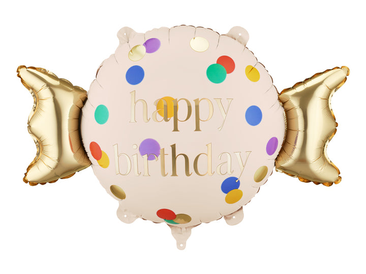 Candy Folienballon Happy Birthday