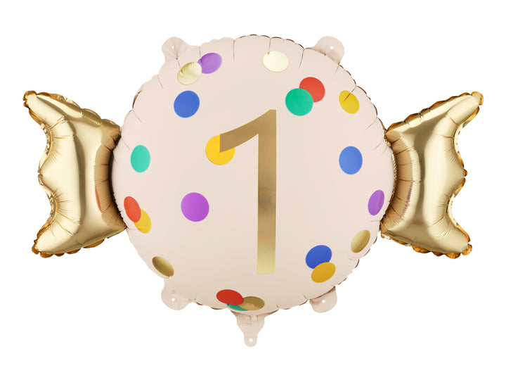 Candy Folienballon Zahl 1