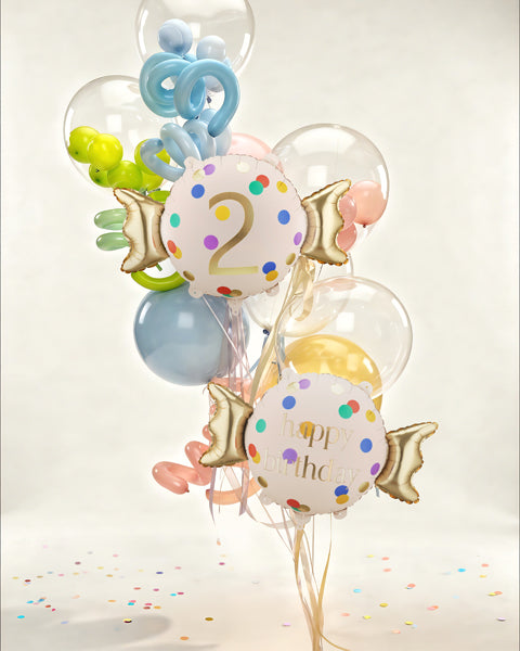 Candy Folienballon Zahl 2