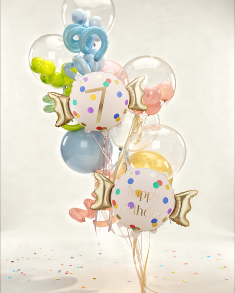 Candy Folienballon Zahl 7