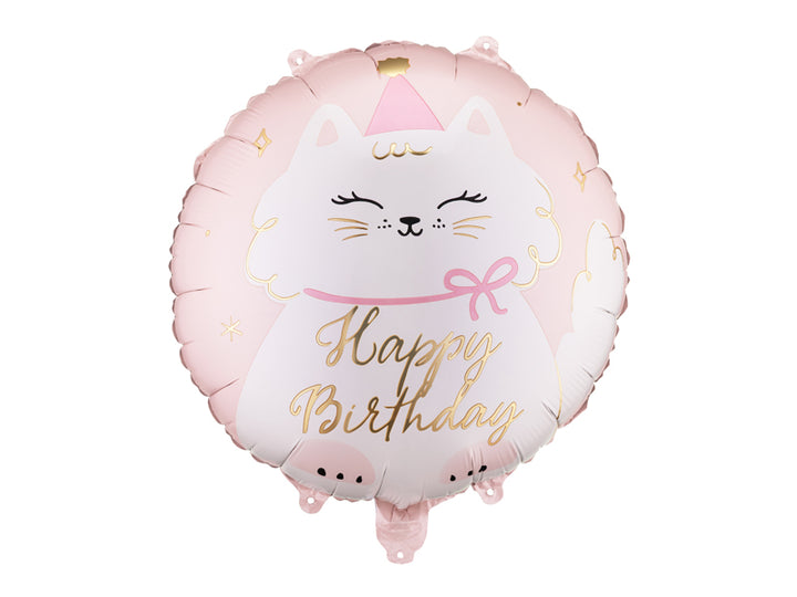 Katze Happy Birthday Folienballon