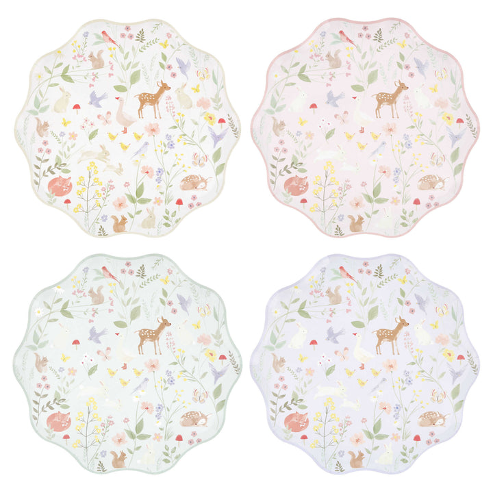 Tierkinder Pappteller gross