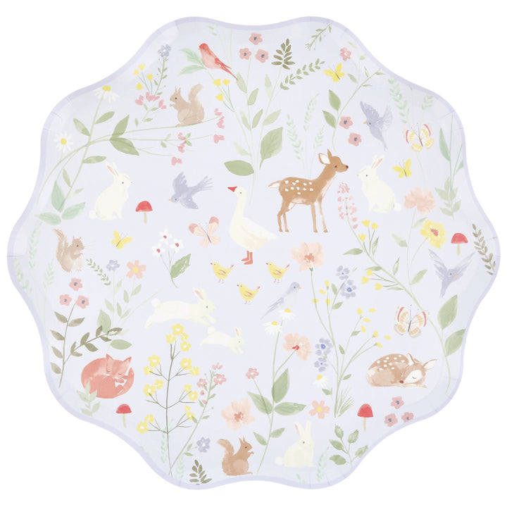 Tierkinder Pappteller gross