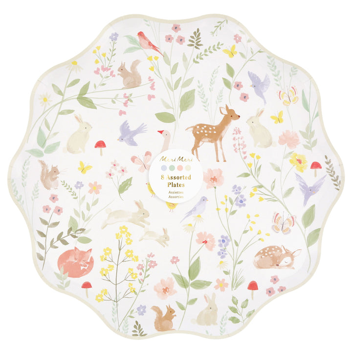 Tierkinder Pappteller gross