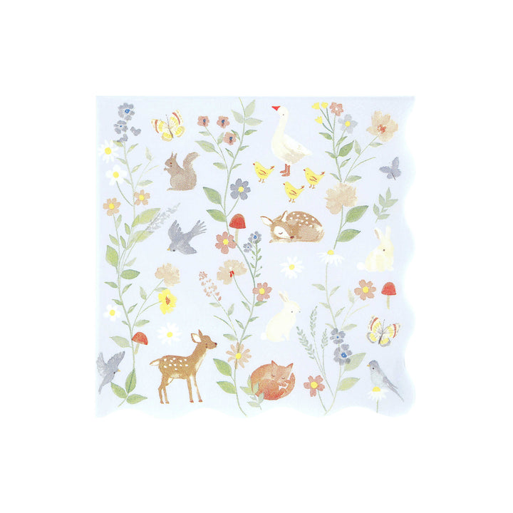 Tierkinder Servietten gross