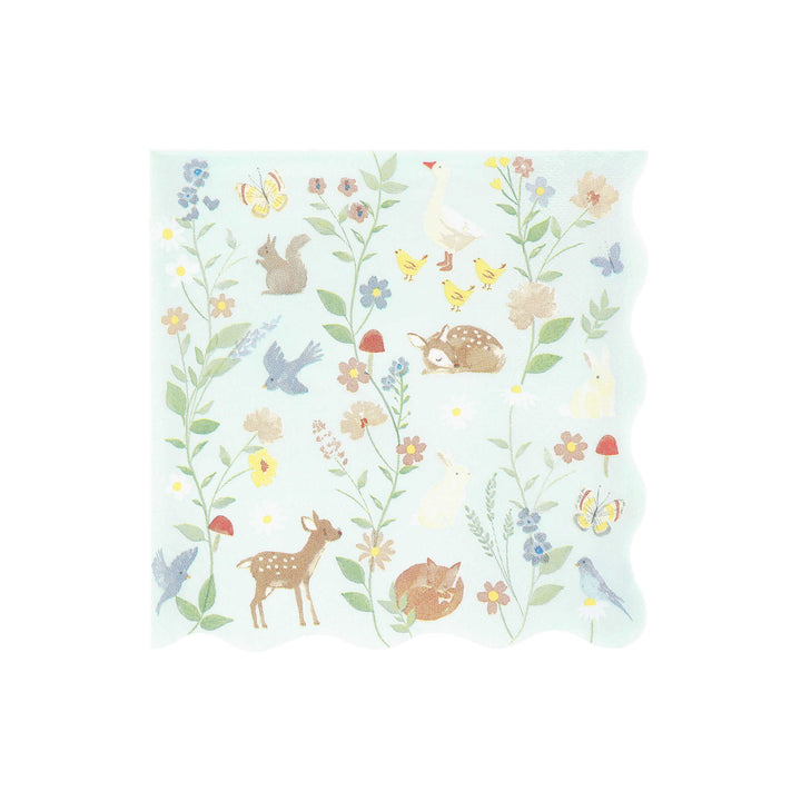 Tierkinder Servietten gross