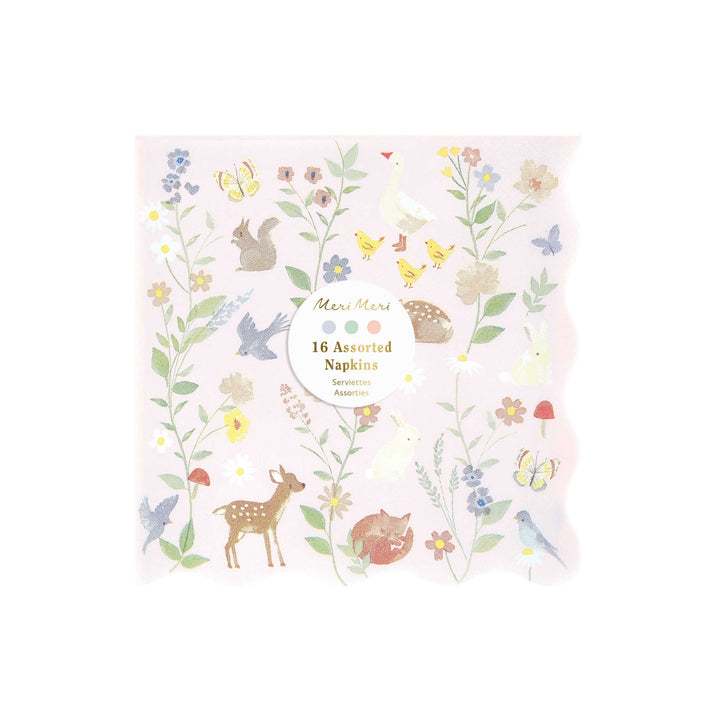 Tierkinder Servietten gross