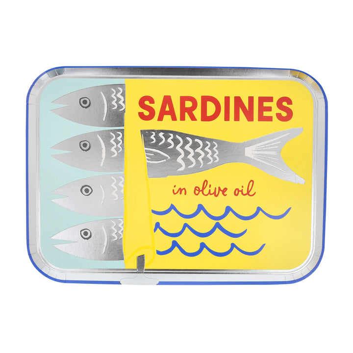 Sardinendose Pappteller