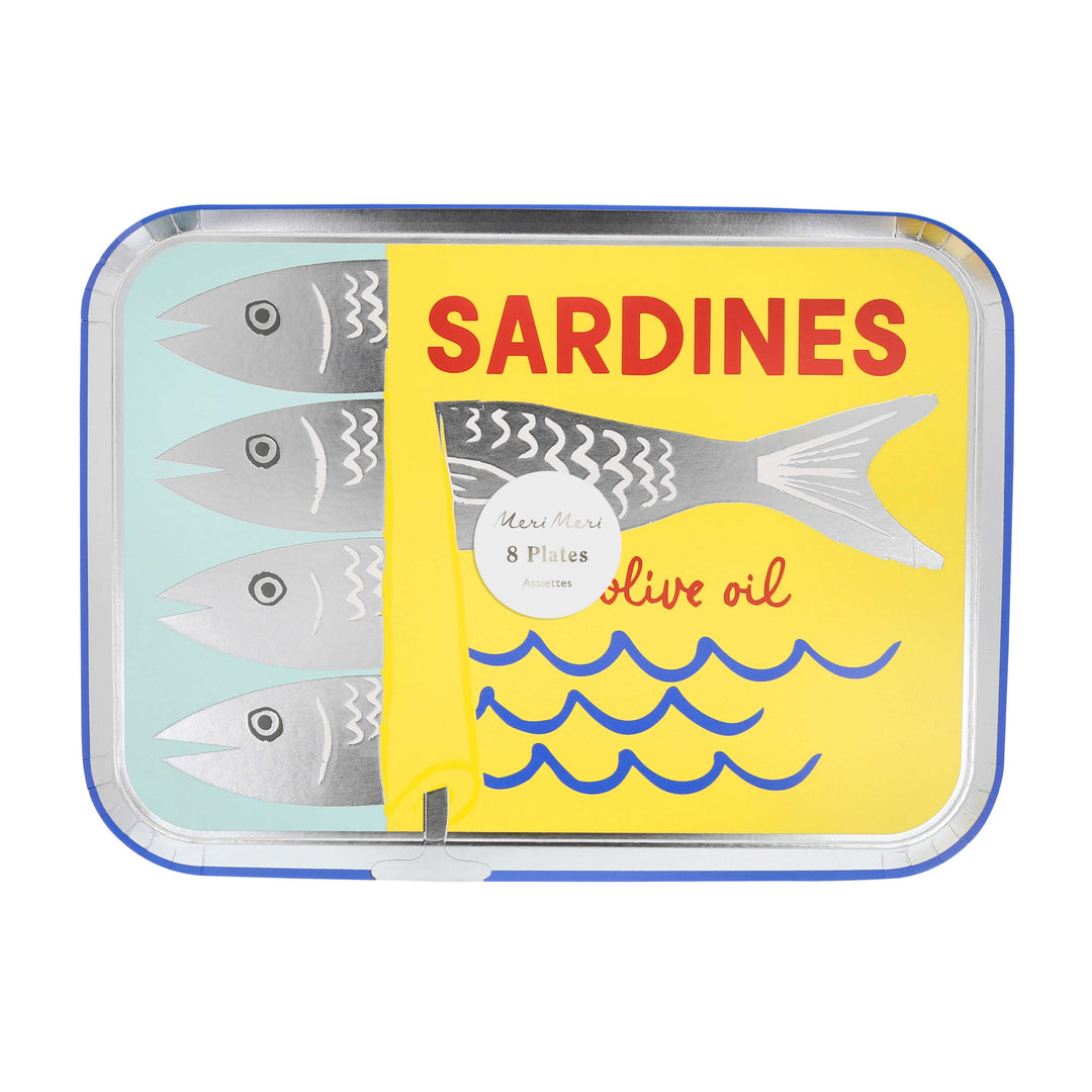 Sardinendose Pappteller