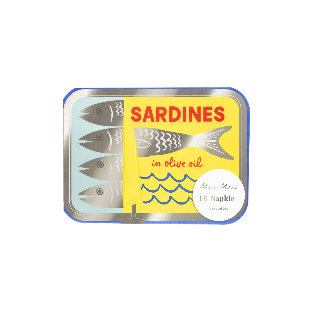 Sardinendose Servietten