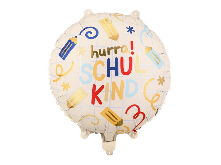 Hurra Schulkind Folienballon