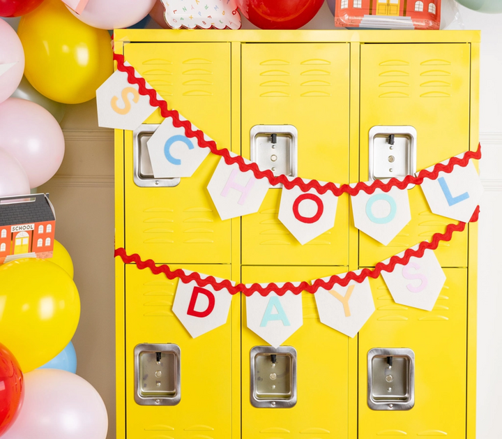 Stoffgirlande Einschulung "Schooldays"
