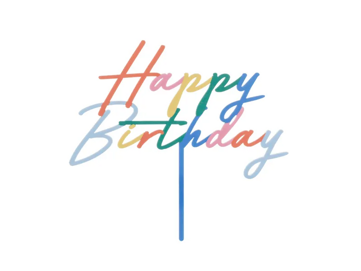 Happy Birthday Kuchendeko bunt