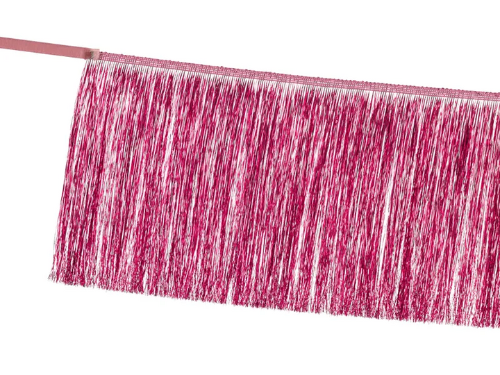 Fransengirlande pink