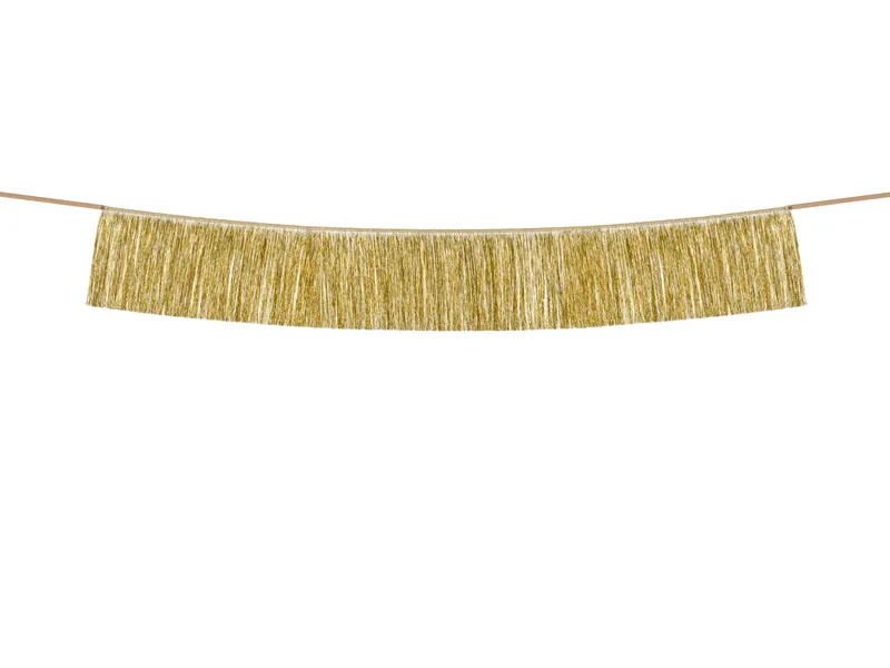 Fransengirlande gold
