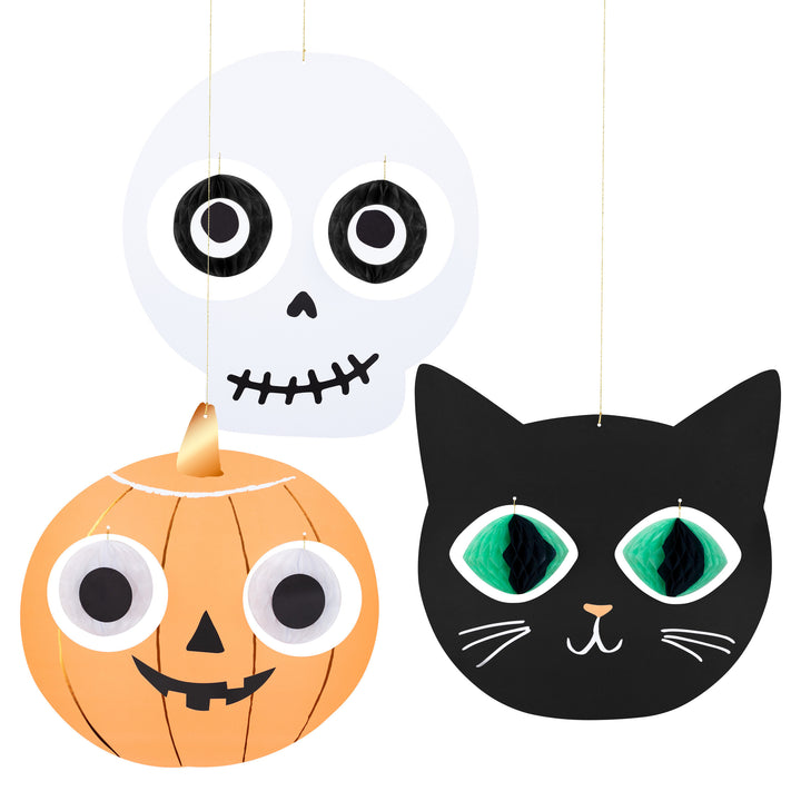 Halloween hängende Gruselgesichter Meri Meri