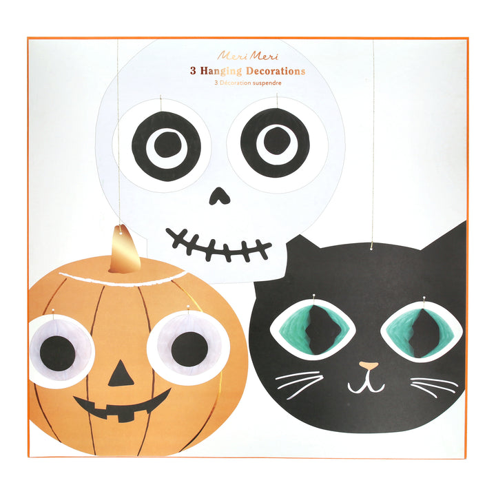 Halloween hängende Gruselgesichter Meri Meri