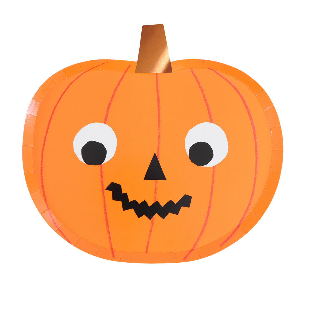Halloween Kürbis Pappteller Meri Meri