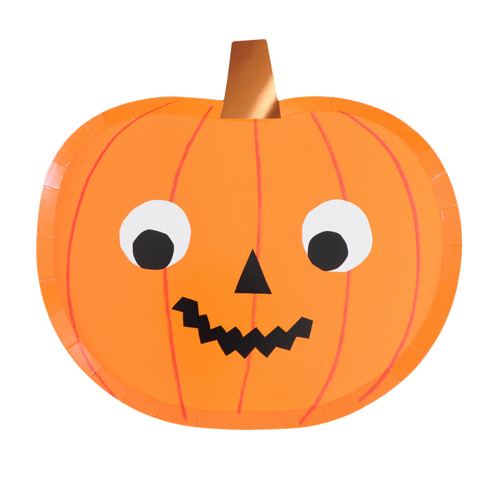 Halloween Kürbis Pappteller Meri Meri