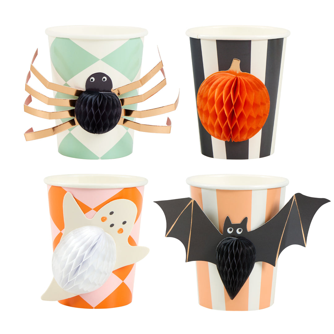 Halloween Figuren Pappbecher Meri Meri