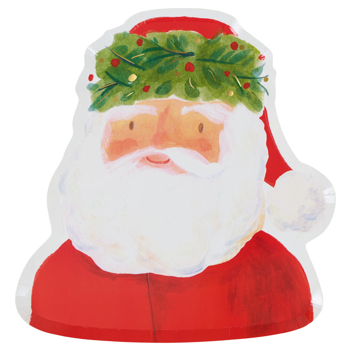 Happy Santa Figur Pappteller Meri Meri