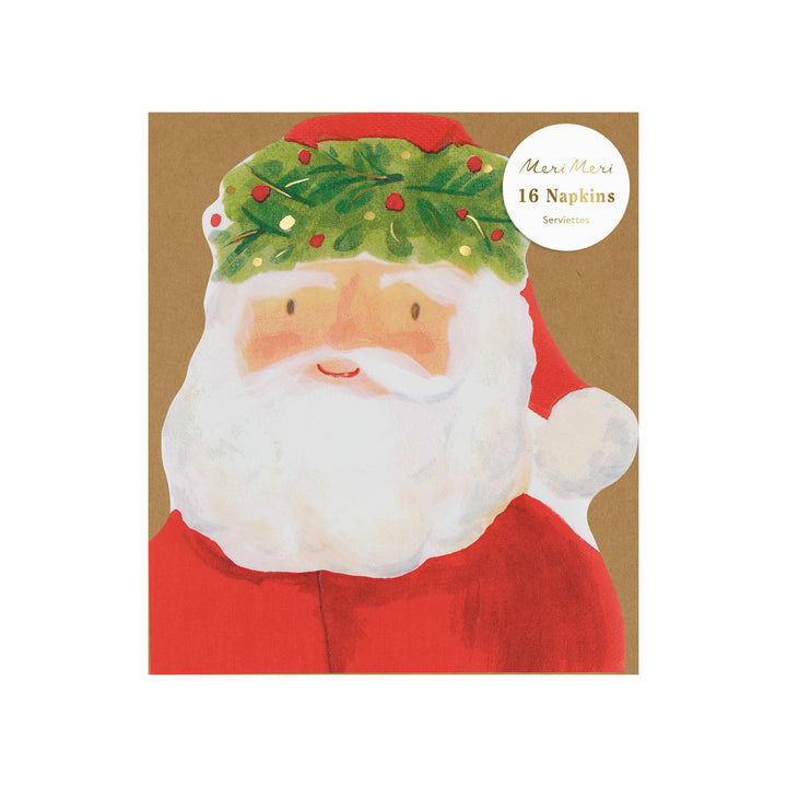 Happy Santa Figur Servietten Meri Meri