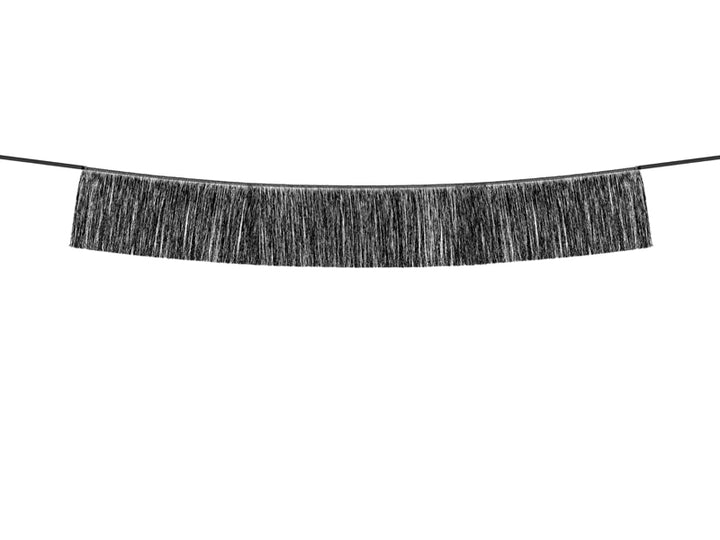 Fransengirlande schwarz PartyDeco