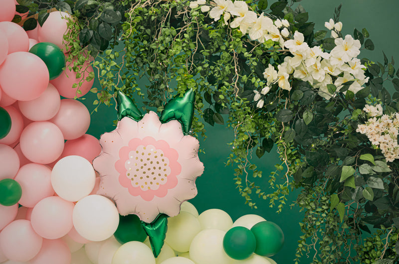 Folienballon Blume rosa PartyDeco