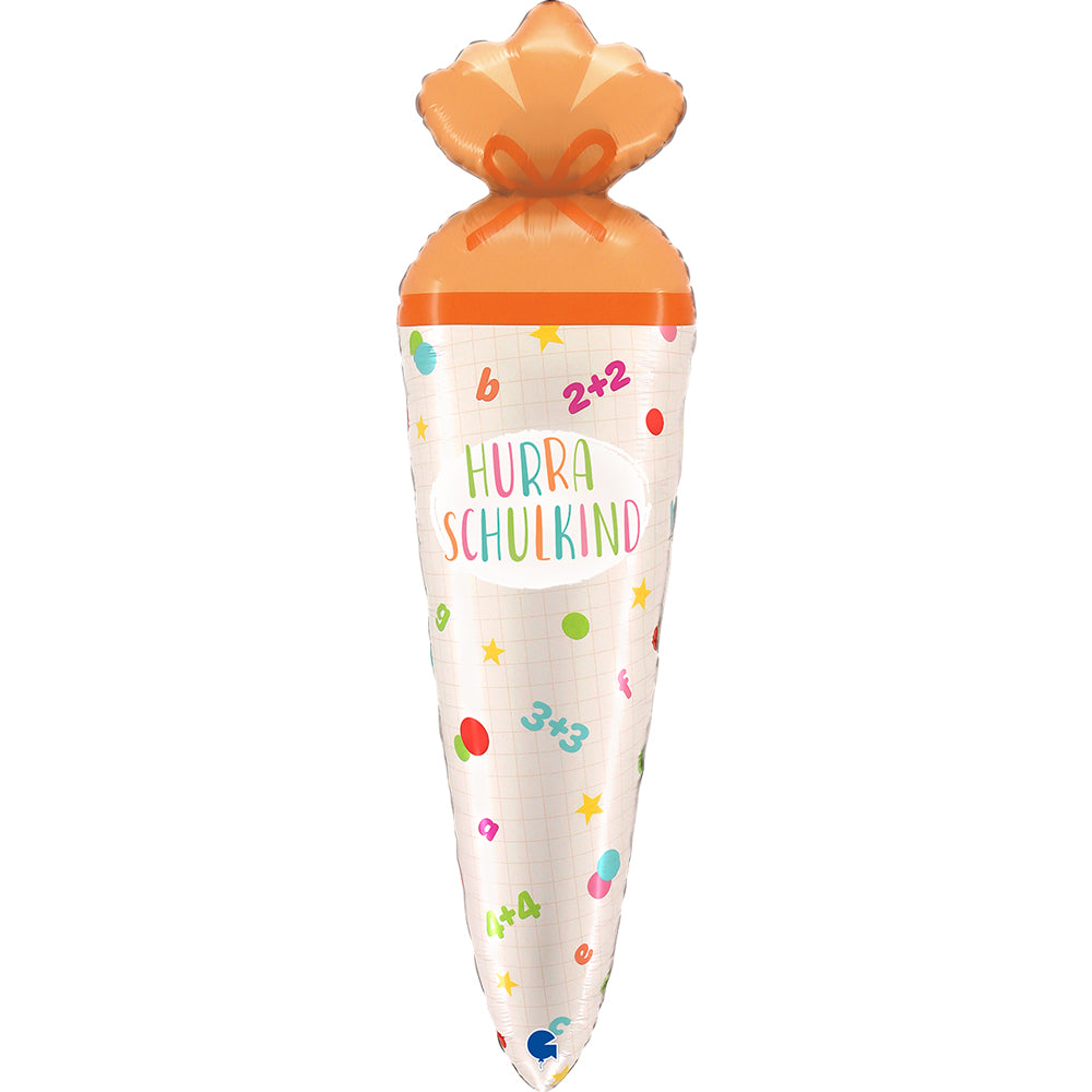 Schultüte Folienballon "Hurra" Karaloon