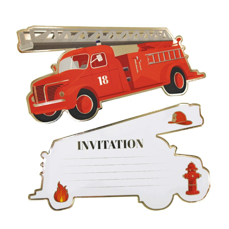 Feuerwehr Einladungen Tim & Puce