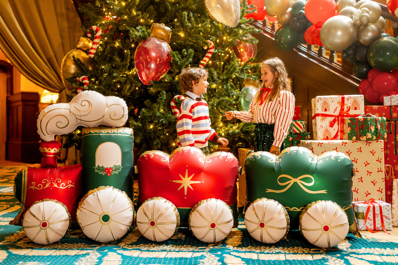 Weihnachtszug Folienballon PartyDeco