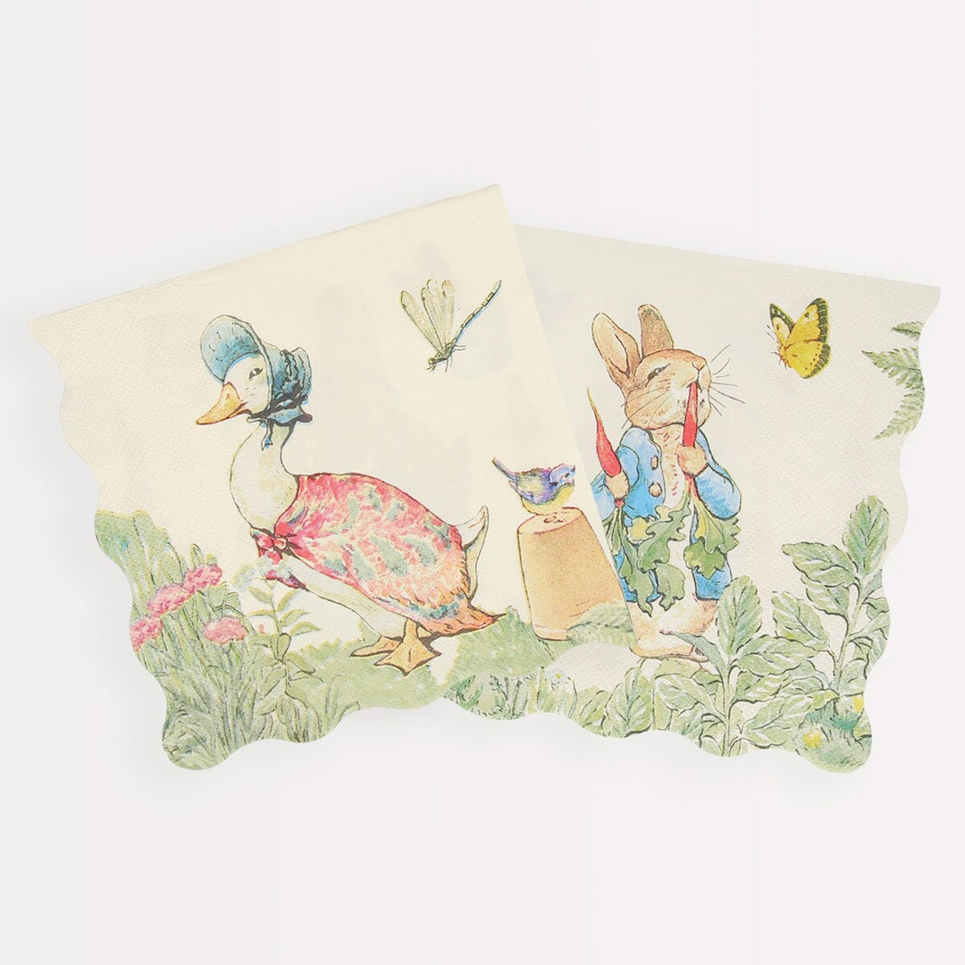 Peter Rabbit In The Garden Servietten groß