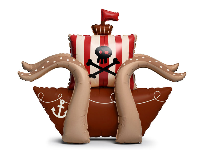 Piratenschiff Krake Folienballon