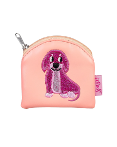 Geldbeutel Hund pink