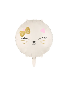 Katze mit Schleife Folienballon