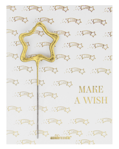 Make a wish Mini Wunderkerze auf Karte